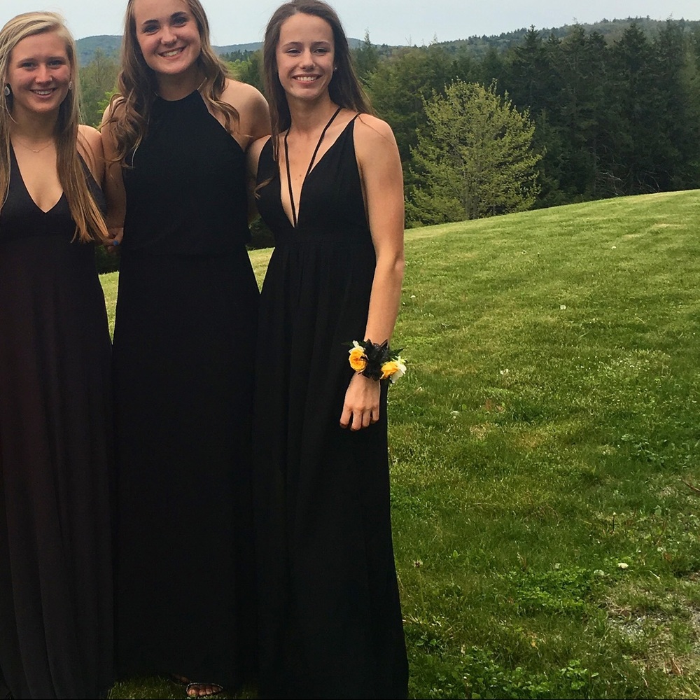 Black Strapy Maxi Dress